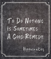 do nothing Hippocrates