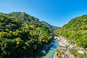 Fototapeta premium Beautiful landscape scenic of Taiyuan valley or called 
