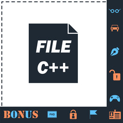C file icon flat
