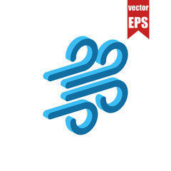 Wind isometric icon.Vector illustration.	
