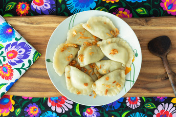 Dumplings, a traditional dish from Eastern Europe