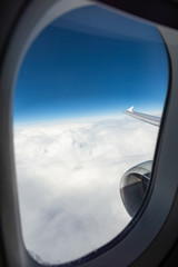 Fototapeta premium View from airplane window
