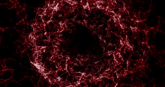 Volume points and lines plexus motion animation