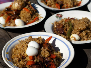 Pilaf is a dish of Uzbek cuisine