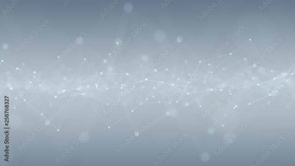 Poster abstract digital network connection grey background 3d rendering