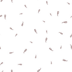 Seamless pattern of houses in doodle style.