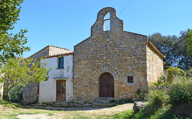 ....Hermitage of Sant Bartomeu de Cabanyes in Orrius Barcelona.