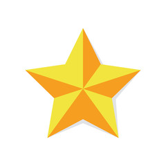 Obraz premium Yellow star icon. Rating star vector eps10.