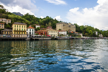 Fototapeta na wymiar Tremezzo, Italy, Como lake. Grand hotel