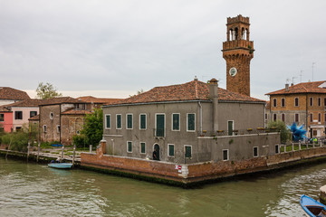 Fototapeta na wymiar Venice, Italy: Murano town view.
