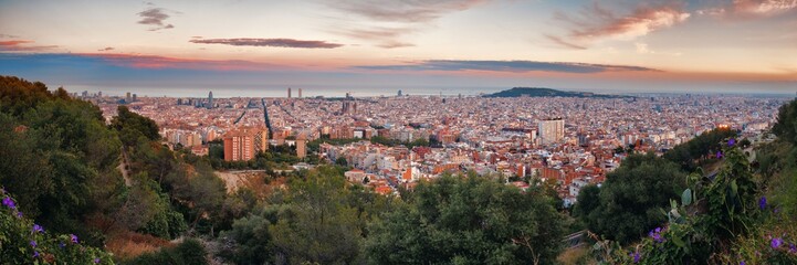 Fototapeta na wymiar Barcelona skyline