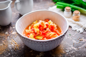  Vegetable salad for the winter.