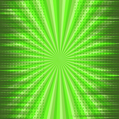 Fototapeta premium Comic page green explosive dynamic concept