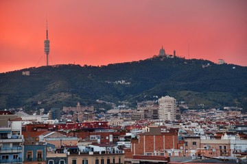 Obraz premium Tibidabo Temple of the Sacred Heart of Jesus