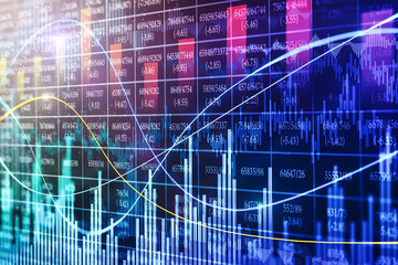 Obraz premium Streszczenie tło wykres forex