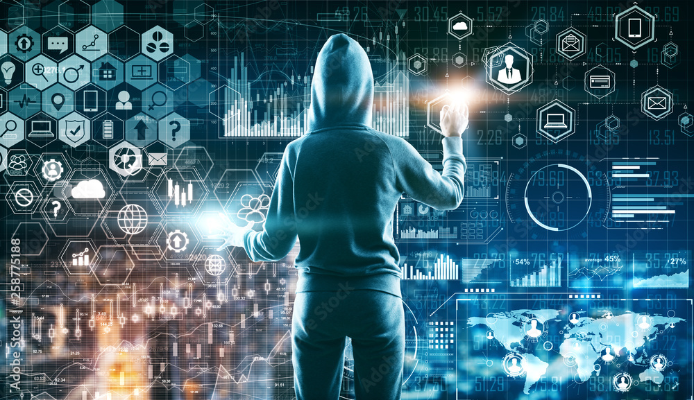Poster hacking and innovation concept