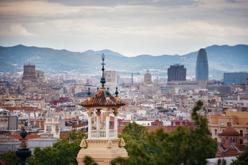 Naklejka premium Placa Espanya in Barcelona