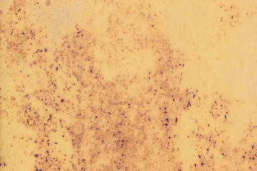 Yellow background with rust.Abstract metal texture and rusty metal surface.Vintage grunge background with patina.
