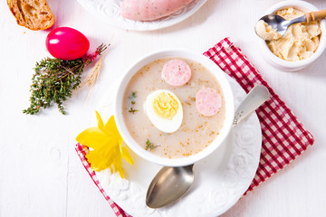 Zurek delicious easter soup after polish style