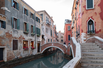 Rues, ruelles et canaux de Venise en Italie 