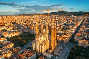Sagrada Familia aerial view