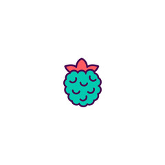 Rasberry icon design. Gastronomy icon vector design