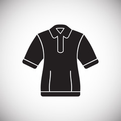 Clothing icon on background for graphic and web design. Simple vector sign. Internet concept symbol for website button or mobile app.