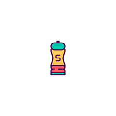 Salt icon design. Gastronomy icon vector design