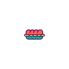 Sandwich icon design. Gastronomy icon vector design