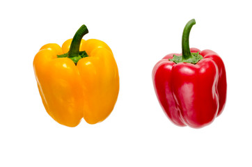 Pepper on white background