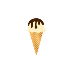 ice cream chocolate colored icon. Element of ice cream illustration icon. Signs and symbols can be used for web, logo, mobile app, UI, UX