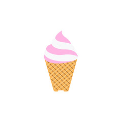 ice cream lilly colored icon. Element of ice cream illustration icon. Signs and symbols can be used for web, logo, mobile app, UI, UX