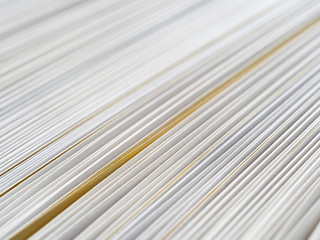 Macro view of book pages background. Education, literature. Concept. Cross section of paper sheets, selective focus