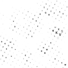 Abstract halftone texture with letters.