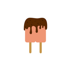 ice cream chocolate lilly colored icon. Element of ice cream illustration icon. Signs and symbols can be used for web, logo, mobile app, UI, UX