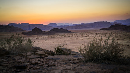 Fototapeta na wymiar Desert Wadi Rum Jordan 