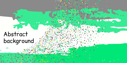 Confetti dots on a striped background