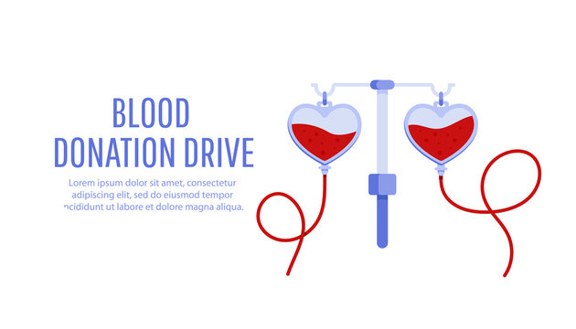Blood donation drive design poster