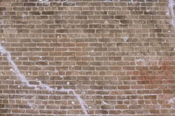 Old red brick wall background texture