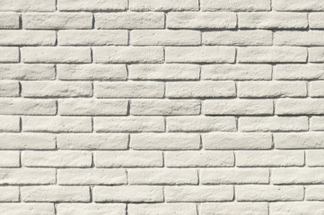 Obraz premium Old white brick wall background texture