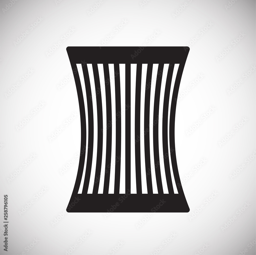 Poster trash bin icon on background for graphic and web design. simple vector sign. internet concept symbol
