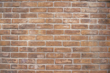 Old red brick wall background texture
