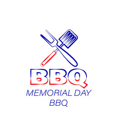 memorial day bbq colored icon. Element of memorial day illustration icon. Signs and symbols can be used for web, logo, mobile app, UI, UX