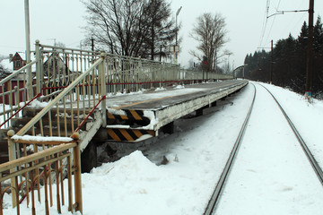 Railway station Kornevo, winter