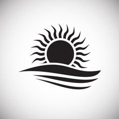 Nature related icon on background for graphic and web design. Simple vector sign. Internet concept symbol for website button or mobile app.