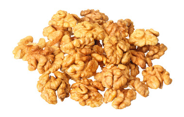 walnuts isolated on white background