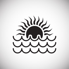 Nature related icon on background for graphic and web design. Simple vector sign. Internet concept symbol for website button or mobile app.