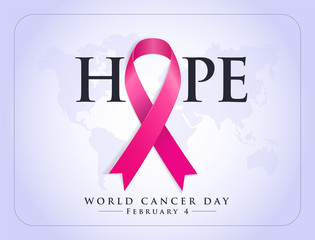 1-7 nisan kanserle savaş haftası, kanser günü Translation: February 4, World Cancer Day. Creative greeting card design, world healthy concept, illustration ribbon banner. Template for graphics vector.