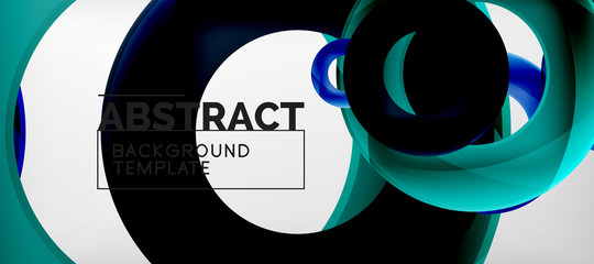 Vector circles abstract background