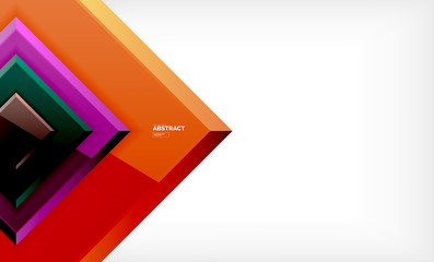 Square geometric background